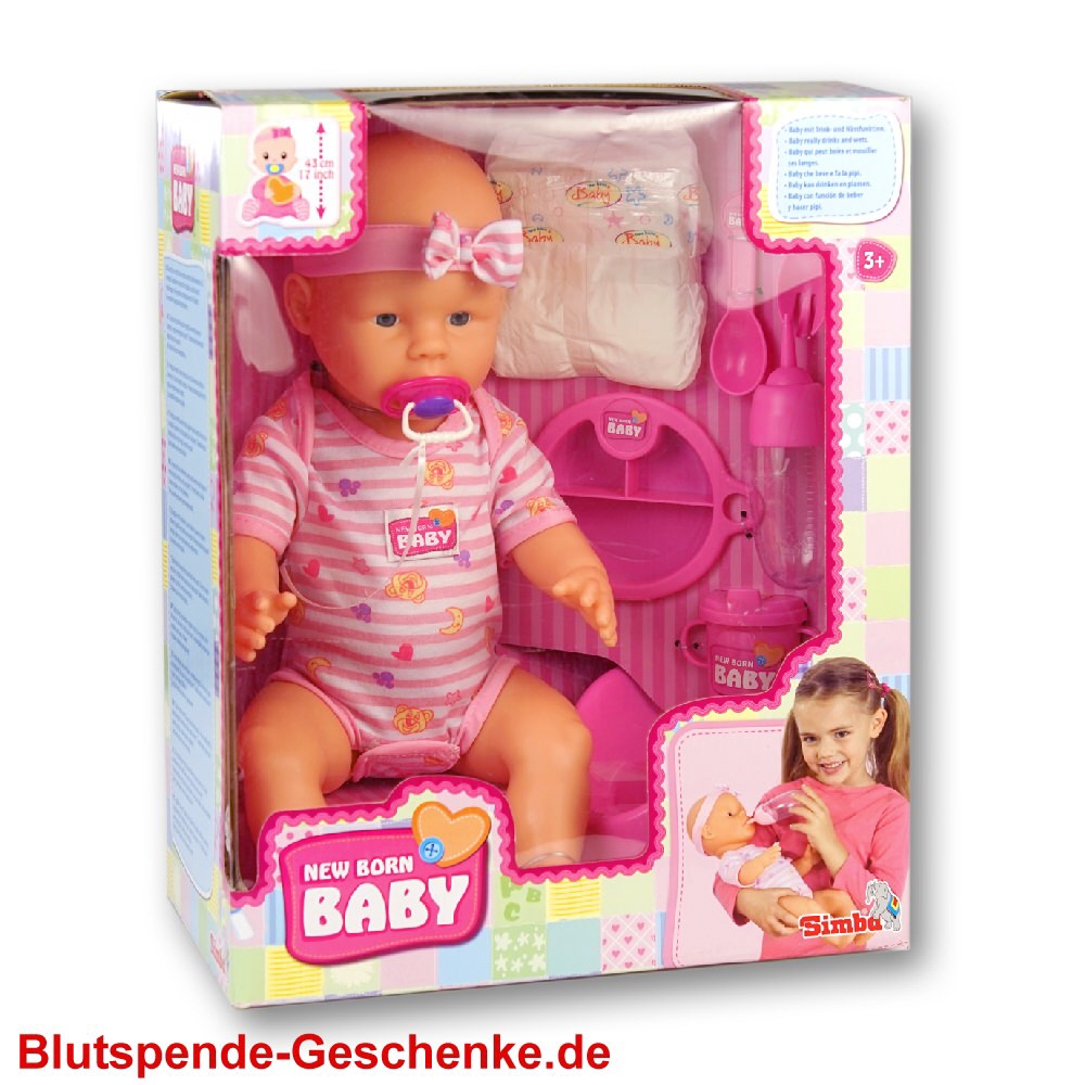 Blutspendegeschenk Babypuppe 43 cm