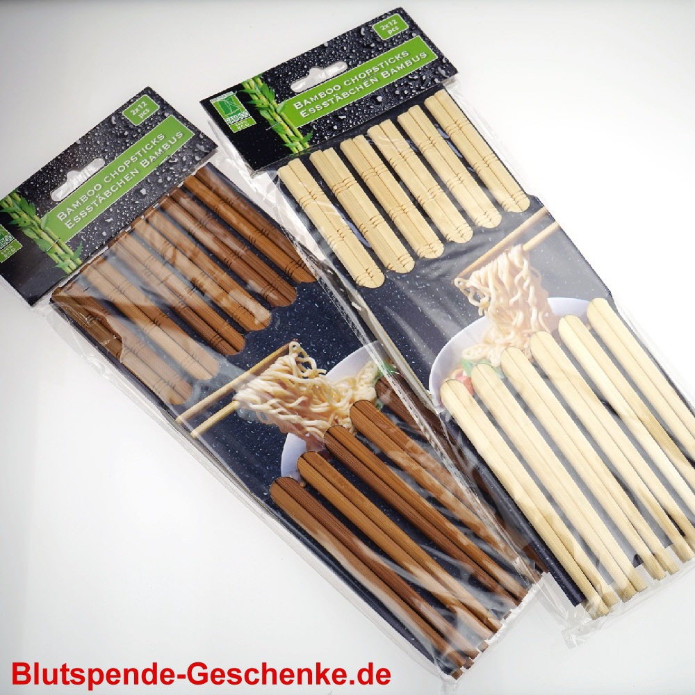 Blutspendegeschenk Bambus-Essstäbchen