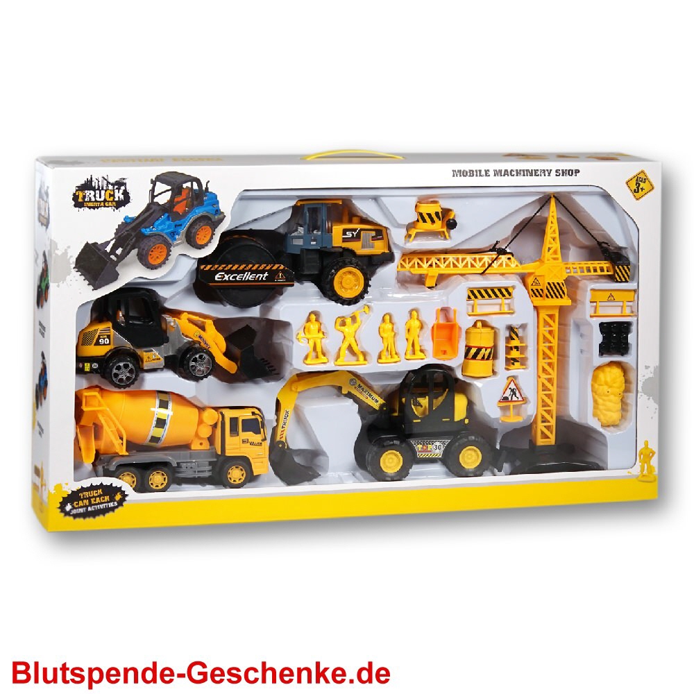Blutspendegeschenk Baustellen-Spielset
