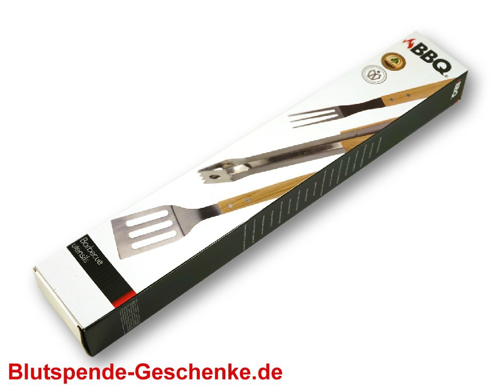 Blutspendegeschenk BBQ-Besteck