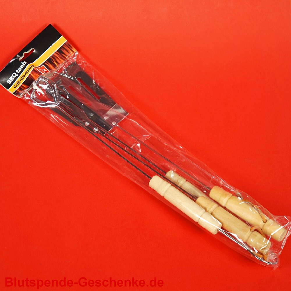 Blutspendegeschenk Grillbesteck