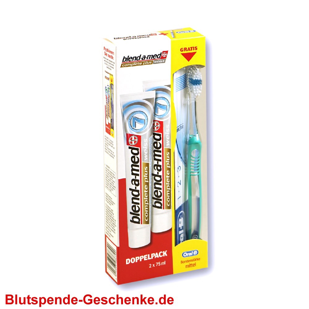 Blutspendegeschenk Blend-A-Med Doppelpack
