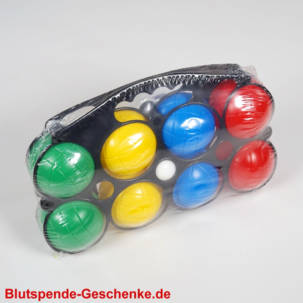 Blutspendegeschenk Boccia-Spielset