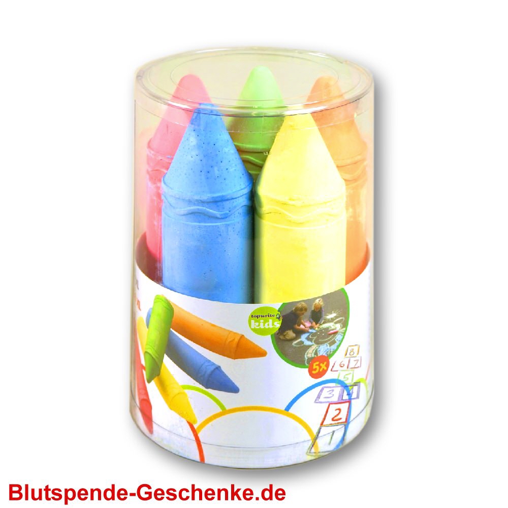 Blutspendegeschenk Bodenkreide