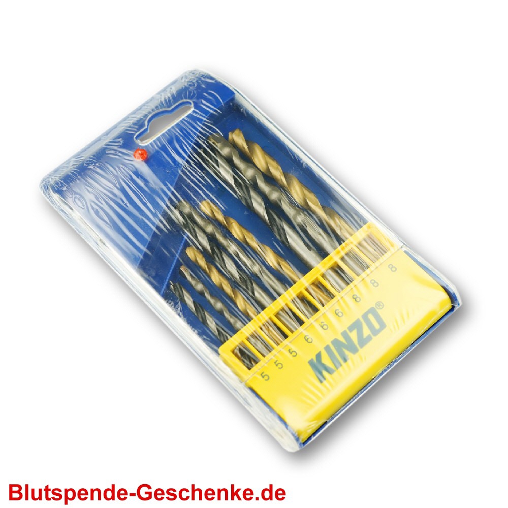 Blutspendegeschenk Bohrersatz 9-teilig