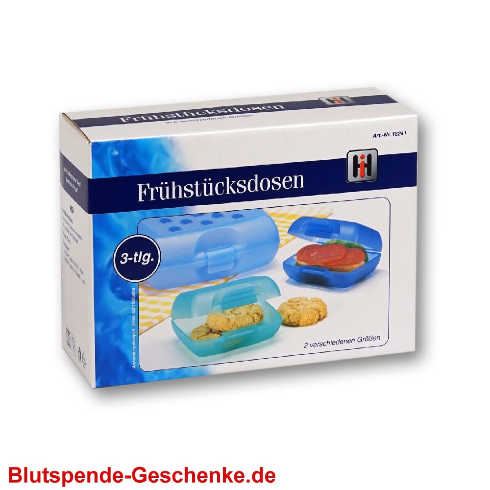 Blutspendegeschenk Brotzeitdosen-Set