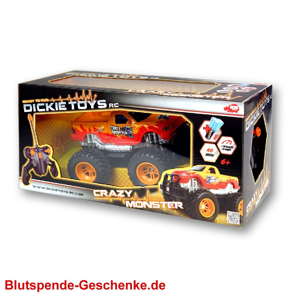 Blutspendegeschenk Funk-Auto Crazy Monster