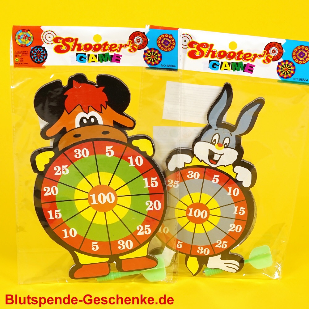 Blutspendegeschenk Tiermotive-Dartspiel
