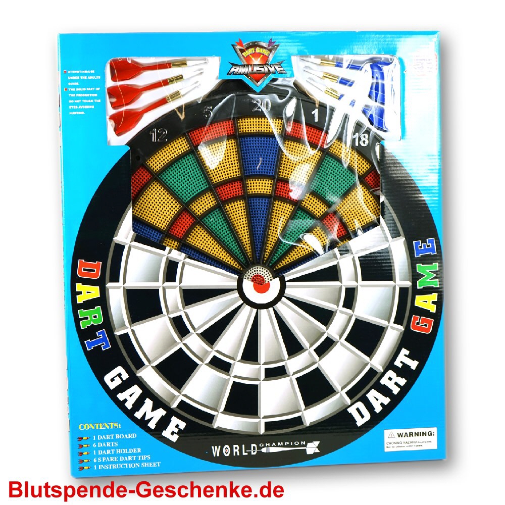 Blutspendegeschenk Dartspiel-Set