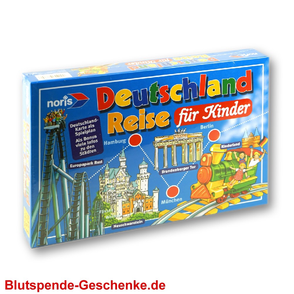 Blutspendegeschenk Deutschlandreise Kinder