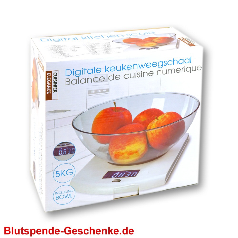 Blutspendegeschenk Küchenwaage