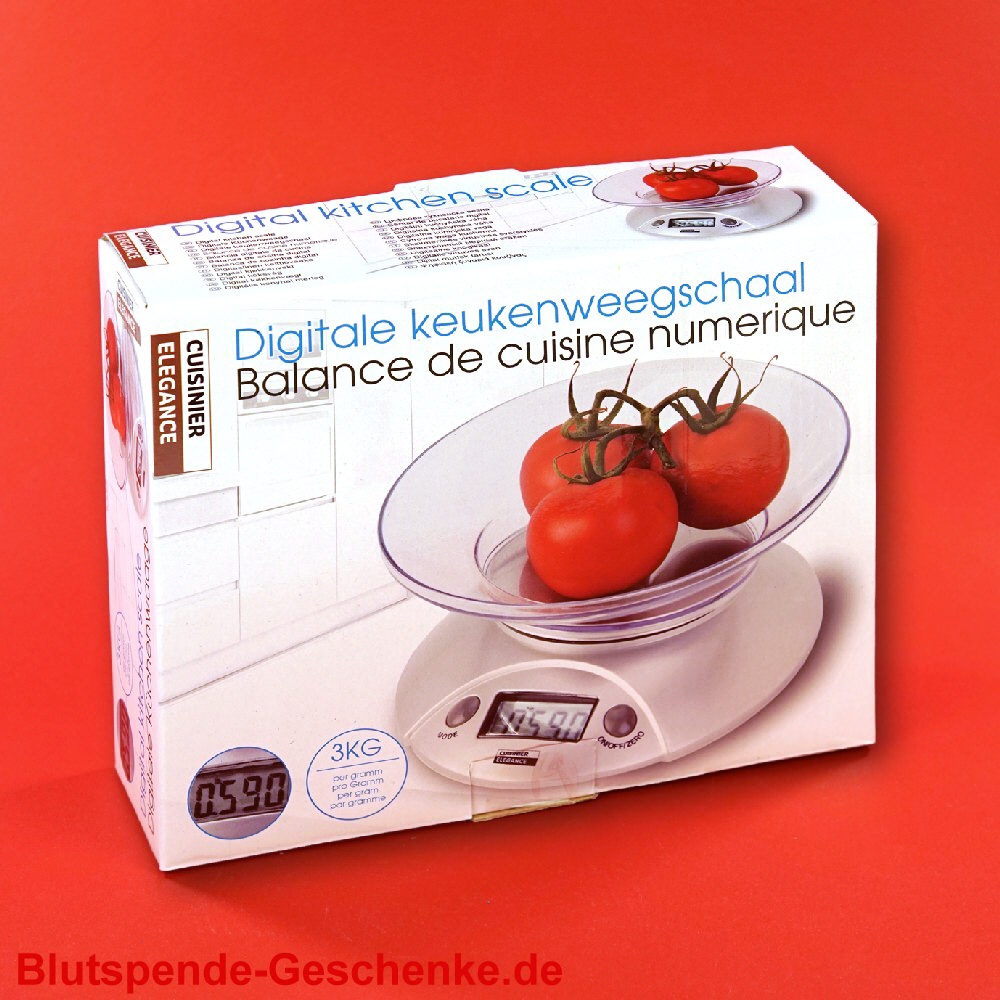 Blutspendegeschenk Digitale Küchenwaage