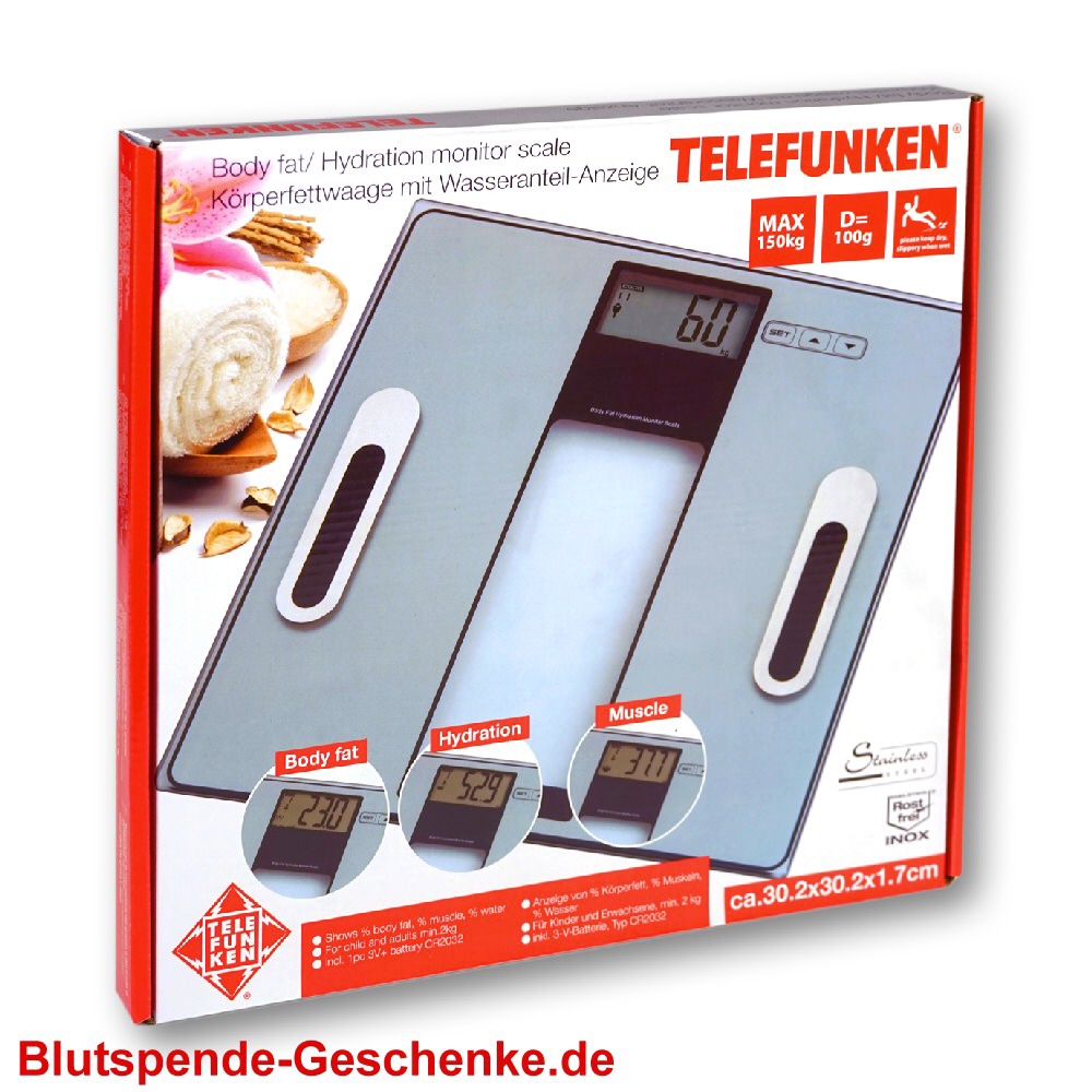Blutspendegeschenk Digitale Körperfettwaage