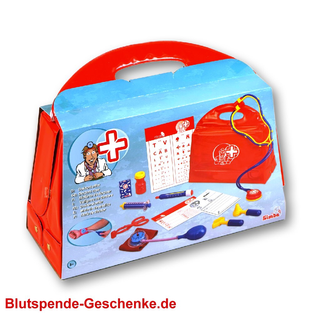 Blutspendegeschenk Doktor-Koffer