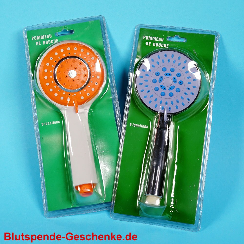 Blutspendegeschenk Duschkopf