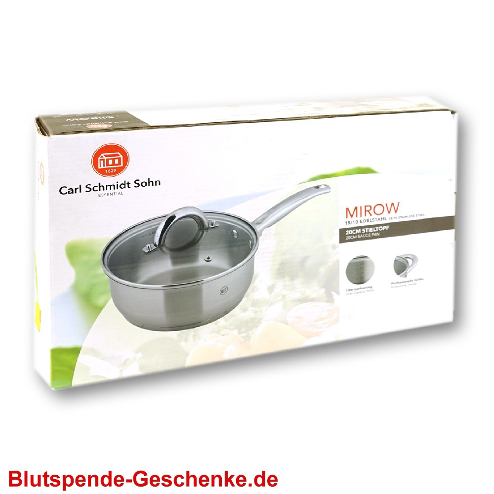 Blutspendegeschenk Stieltopf 20 cm