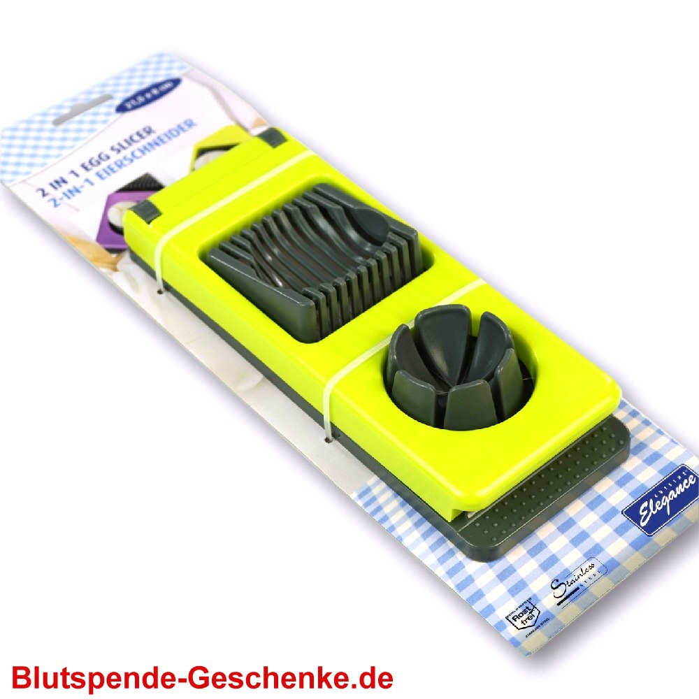 Blutspendegeschenk Eierschneider 2in1