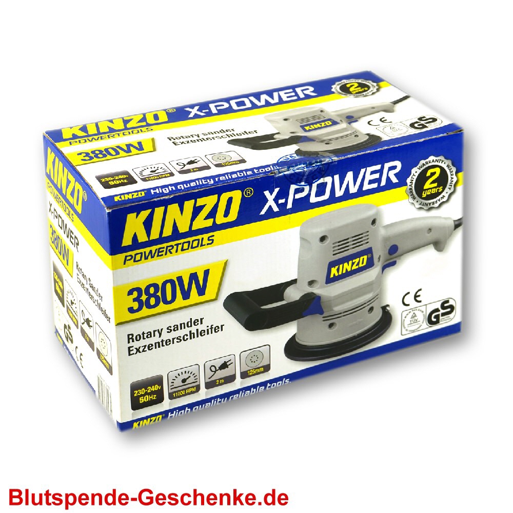 Blutspendegeschenk Exzenterschleifer