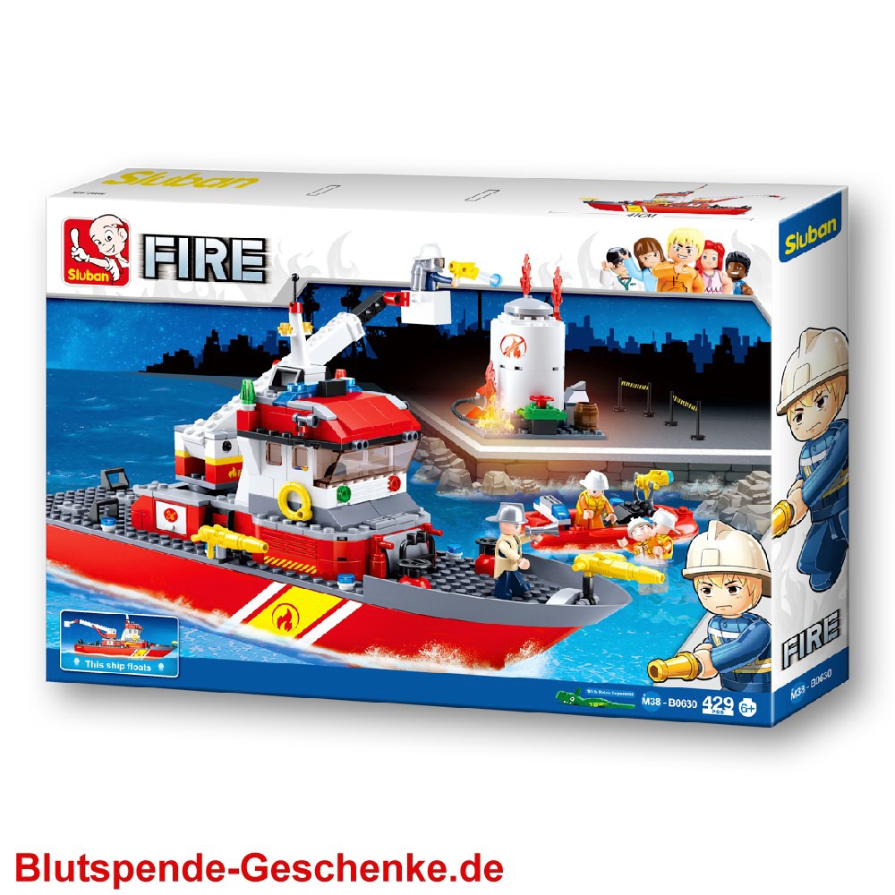 Blutspendegeschenk Feuerwehr-Boot