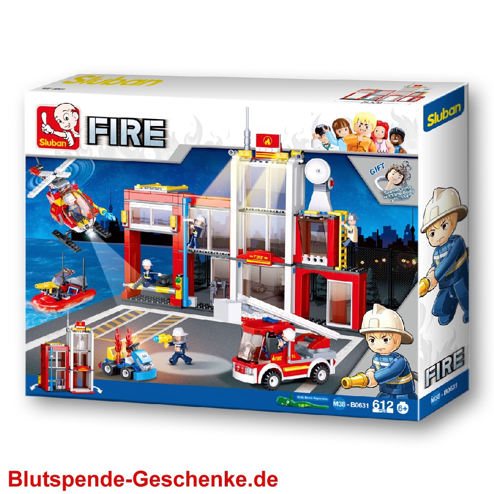 Blutspendegeschenk Feuerwehr-Station