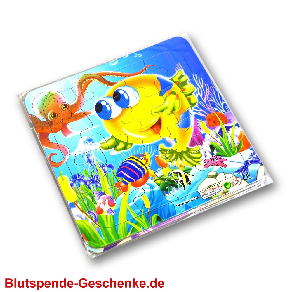 Blutspendegeschenk Fisch-Puzzle