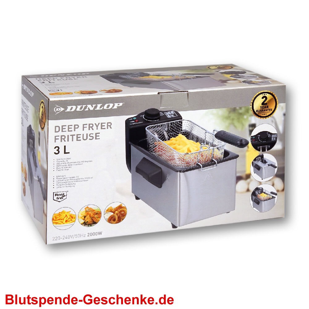 Blutspendegeschenk Friteuse