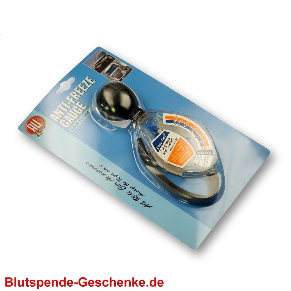 Blutspendegeschenk Frostschutzprüfer