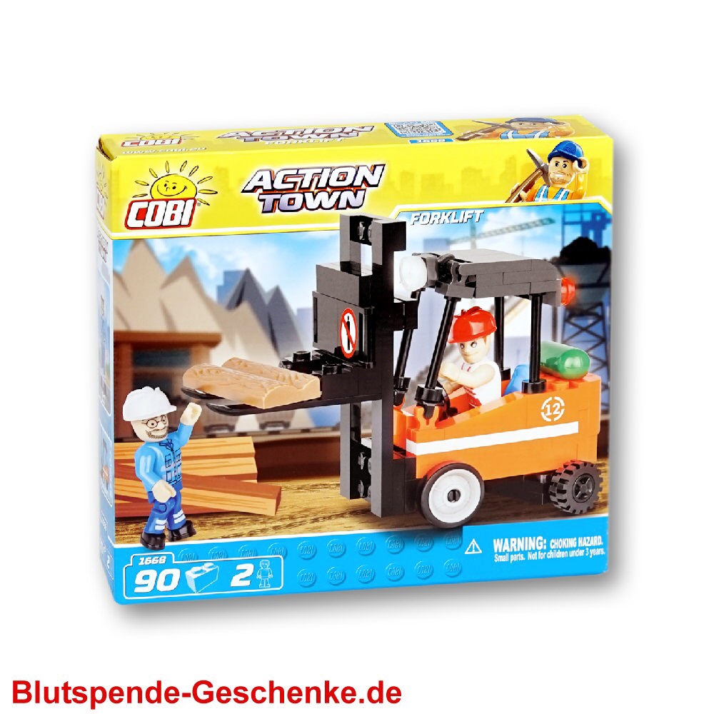 Blutspendegeschenk Gabelstapler
