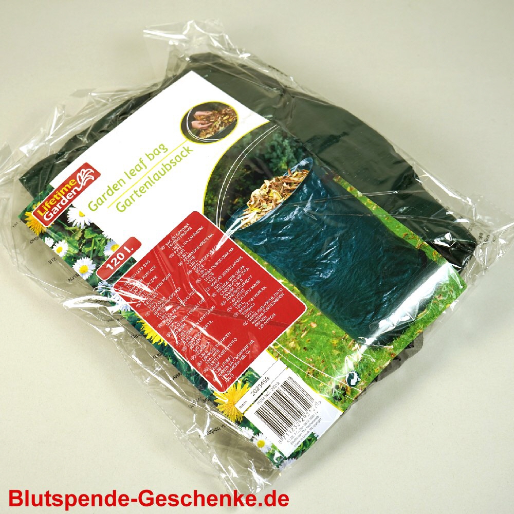 Blutspendegeschenk Laubsack