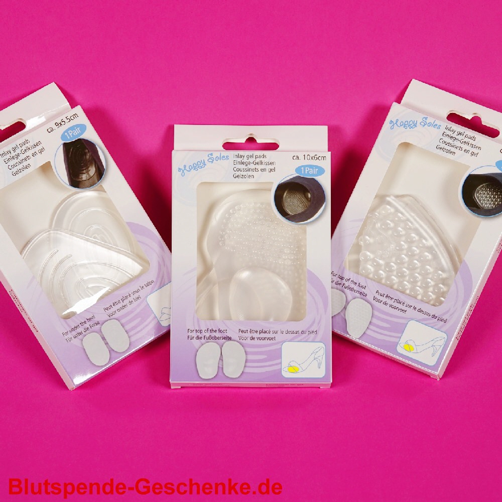 Blutspendegeschenk Gel-Schuheinlagen