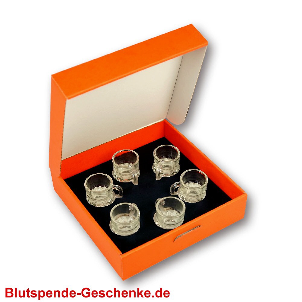 Blutspendegeschenk Schnapsstamper-Geschenkset