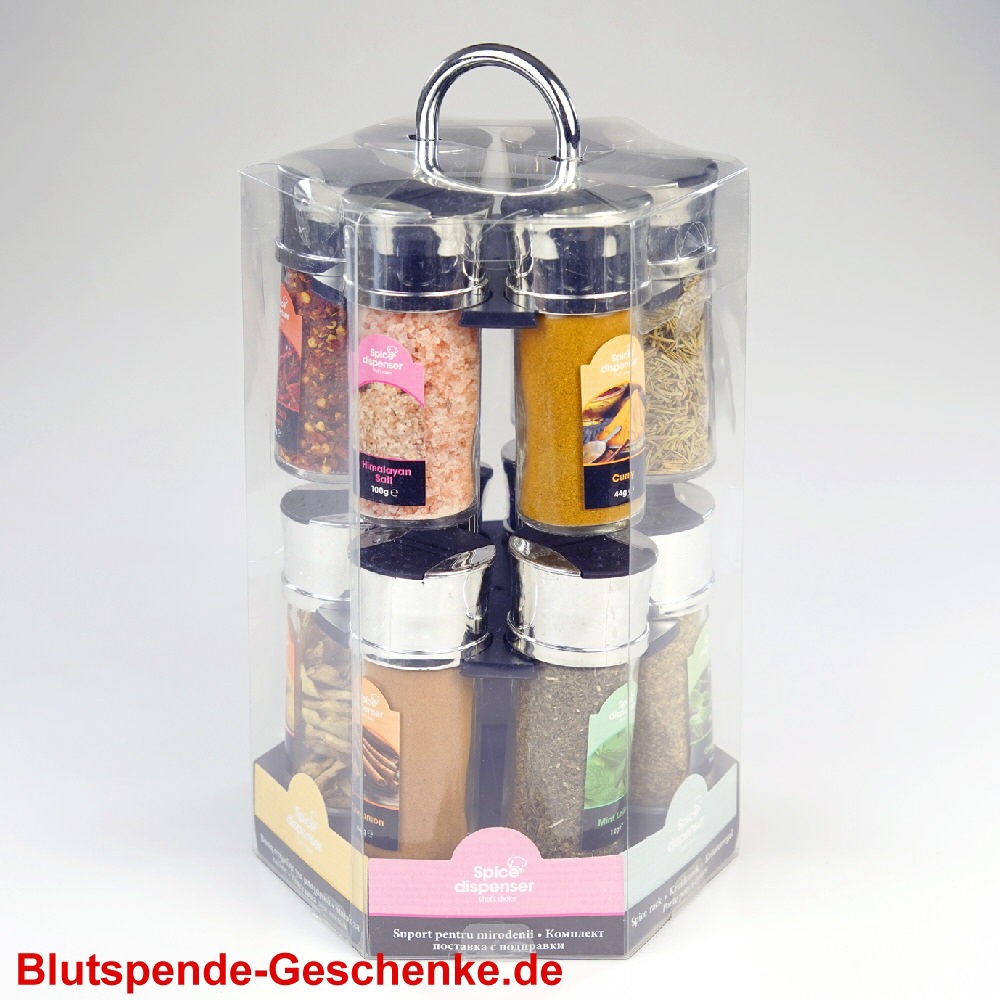 Blutspendegeschenk Gewürz-Karusell 13teilig