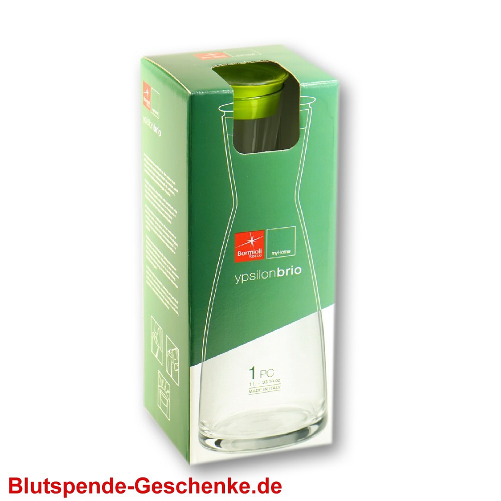 Blutspendegeschenk Wasserkaraffe