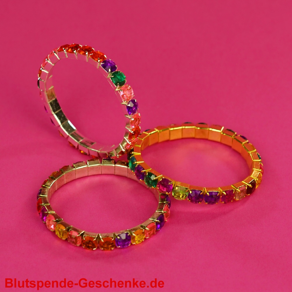 Blutspendegeschenk Glitzerarmband