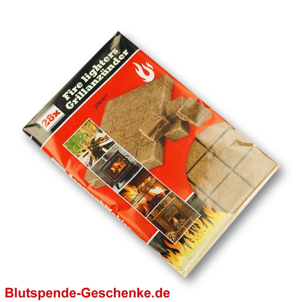 Blutspendegeschenk Grillanzünder