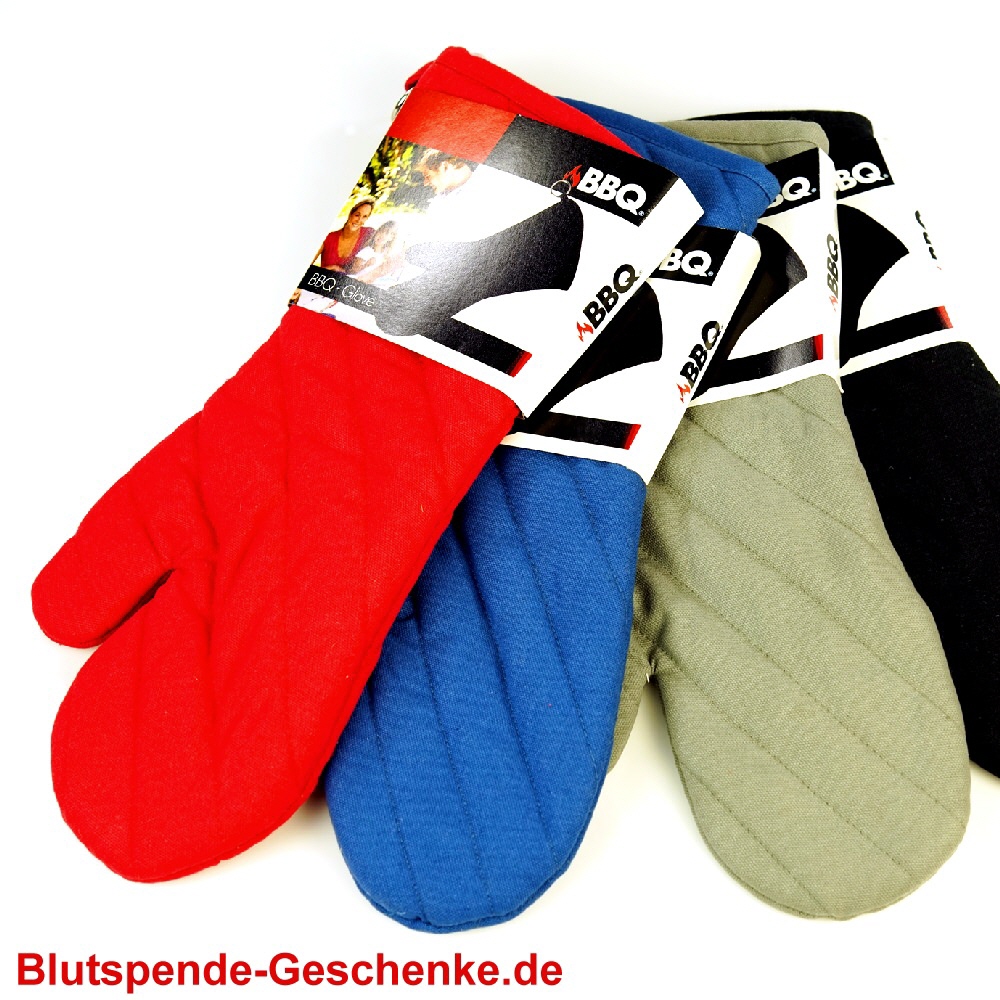 Blutspendegeschenk Grillhandschuh