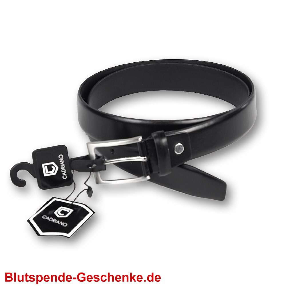 Blutspendegeschenk Gürtel schwarz