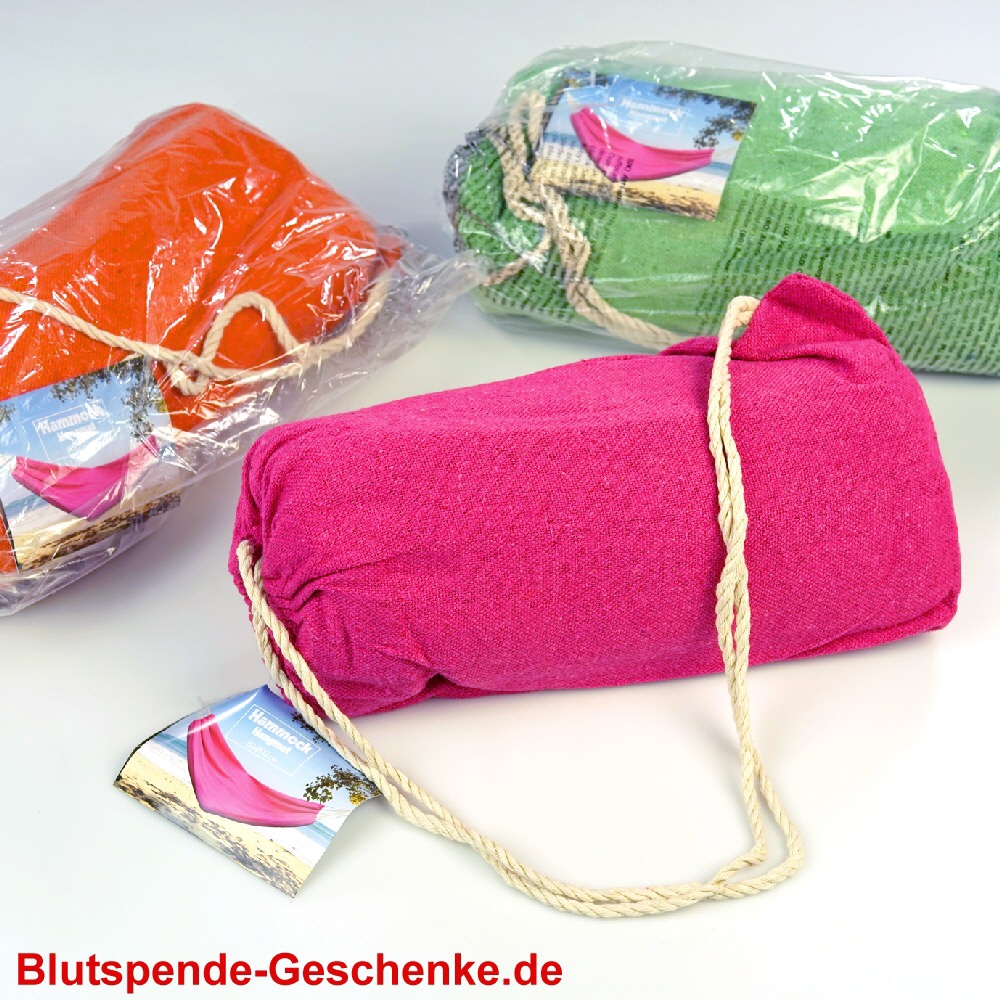 Blutspendegeschenk Hängematte