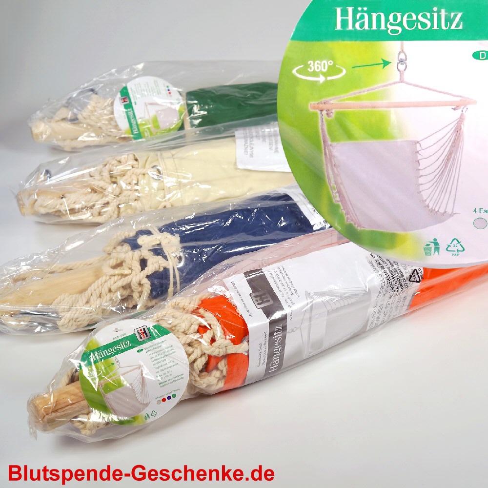 Blutspendegeschenk Hängesitz