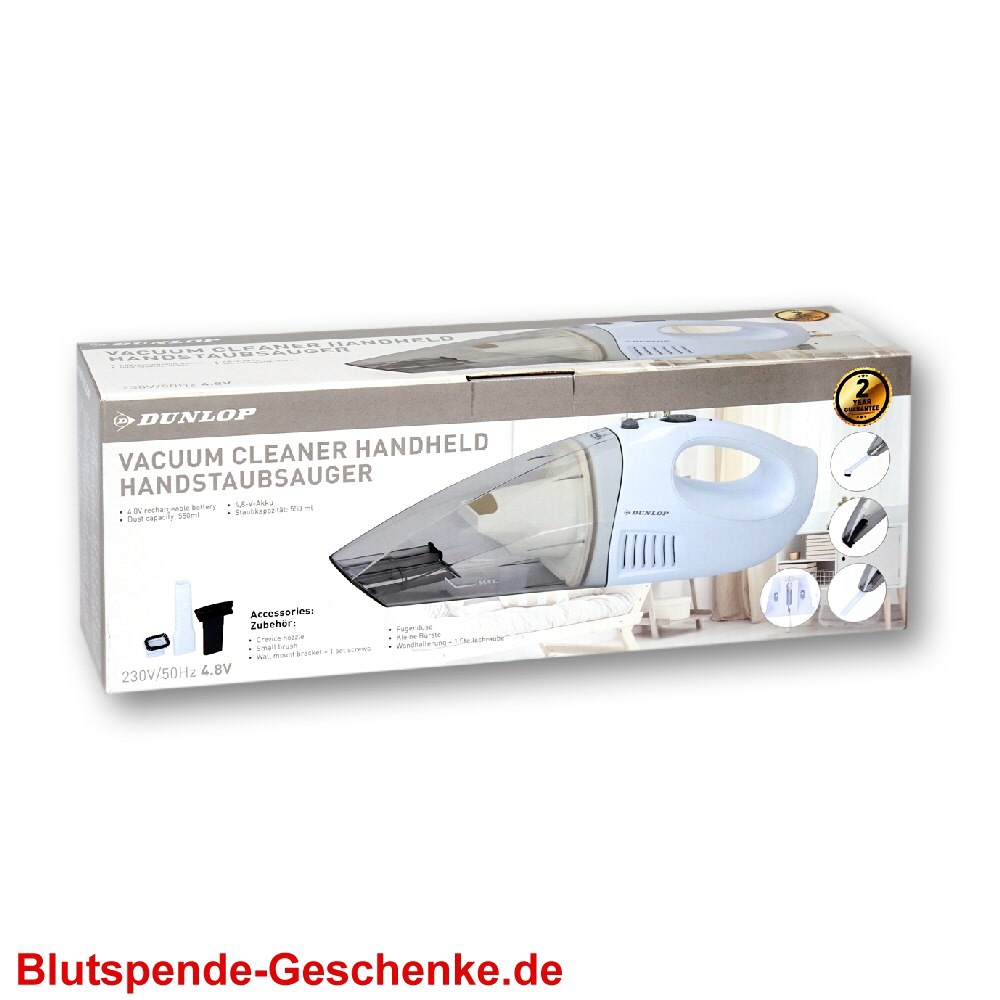 Blutspendegeschenk Handstaubsauger