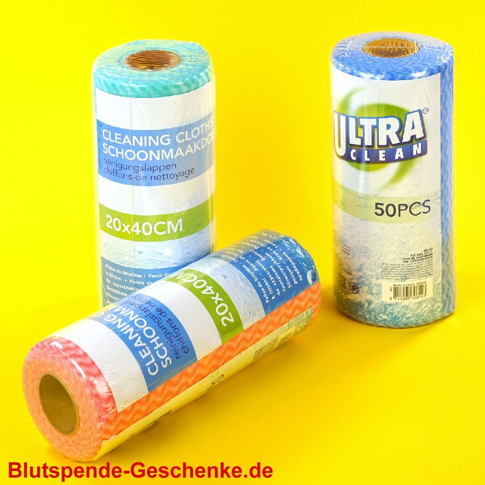 Blutspendegeschenk Haushalts-Reinigungstücher