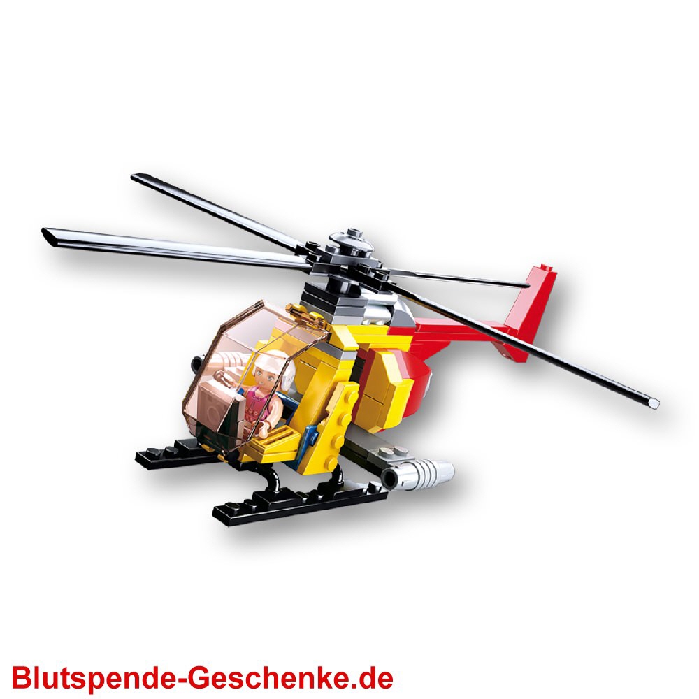 Blutspendegeschenk Hubschrauber