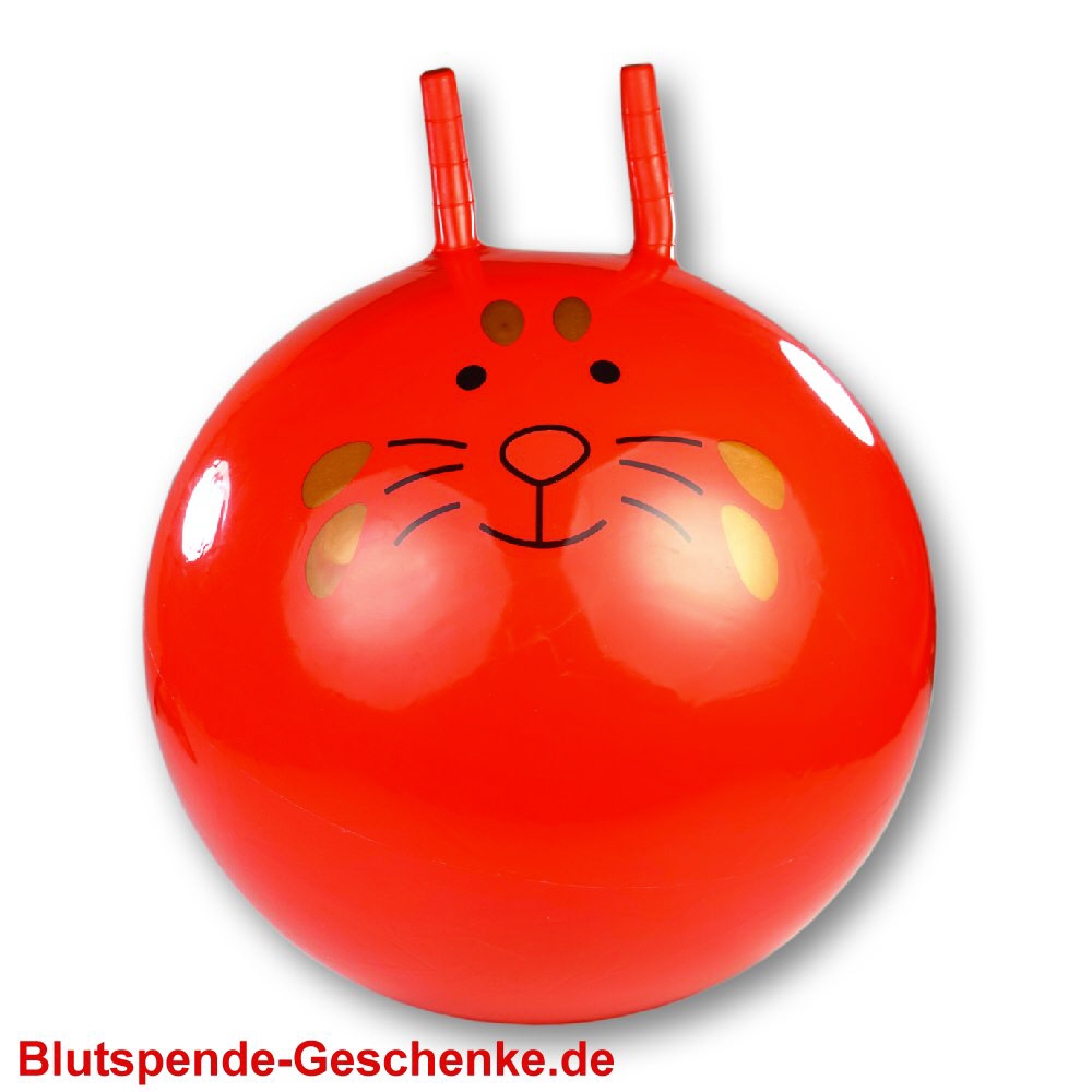 Blutspendegeschenk Hüpfball rot