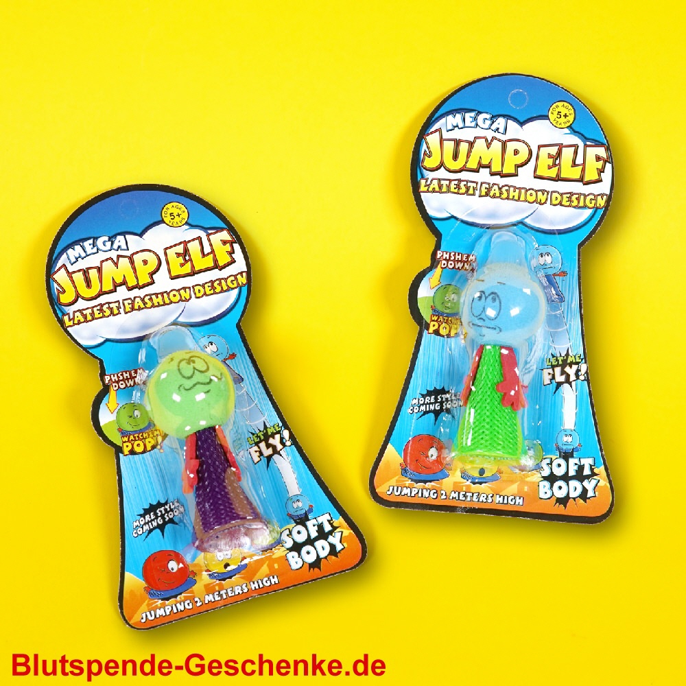 Blutspendegeschenk Hüpf-Figuren