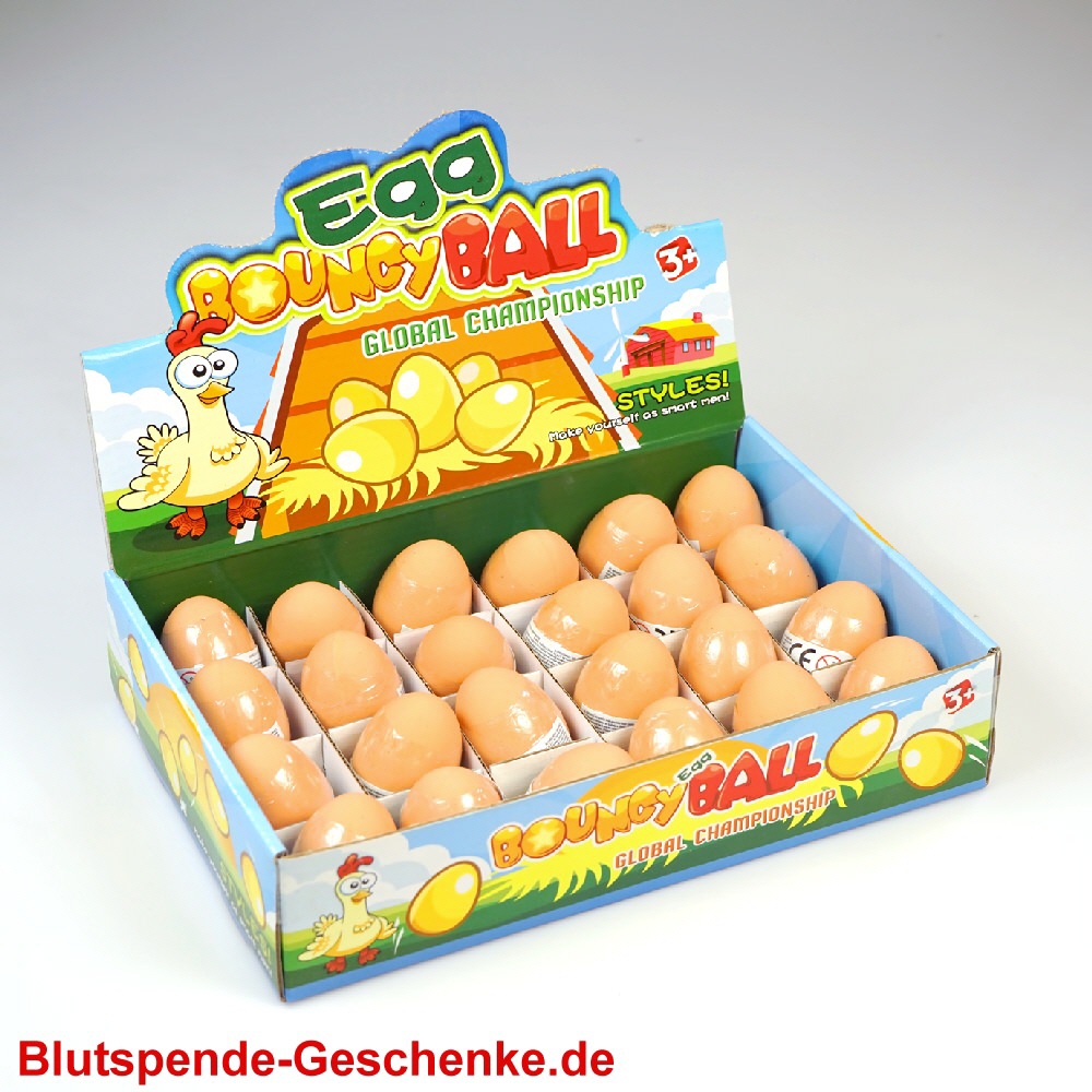 Blutspendegeschenk Lustiges Hüpf-Ei