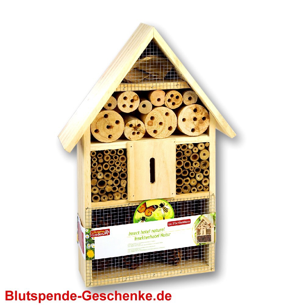 Blutspendegeschenk Insektenhotel