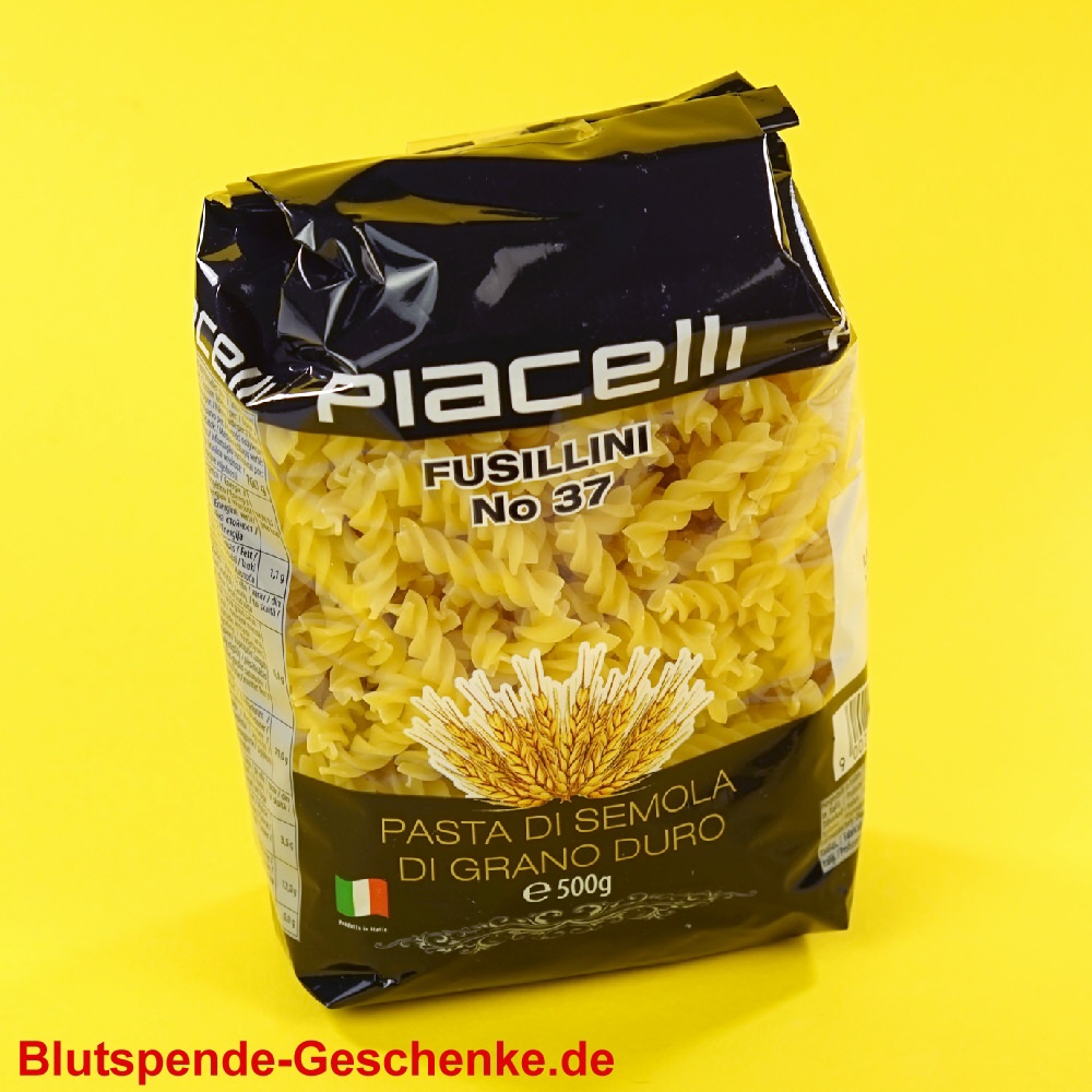 Blutspendegeschenk Italienische Nudeln