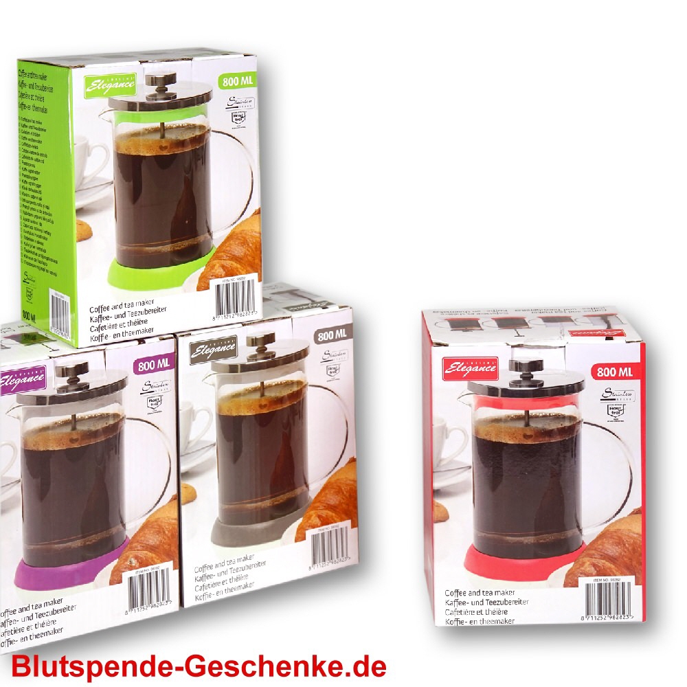 Blutspendegeschenk Kaffeezubereiter