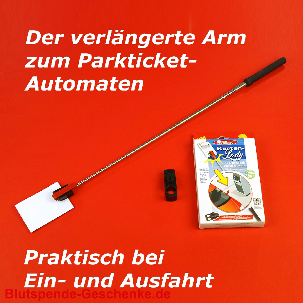 Blutspendegeschenk Kartenlady Parktickethilfe