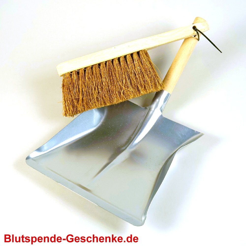 Blutspendegeschenk Kehrblech-Set